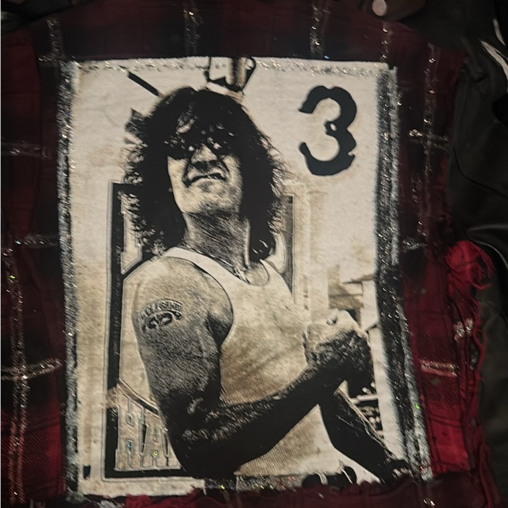 Eddie Van Halen custom leather jacket small